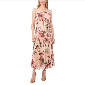 CeCe Floral Tiered Maxi Dress